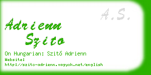 adrienn szito business card
